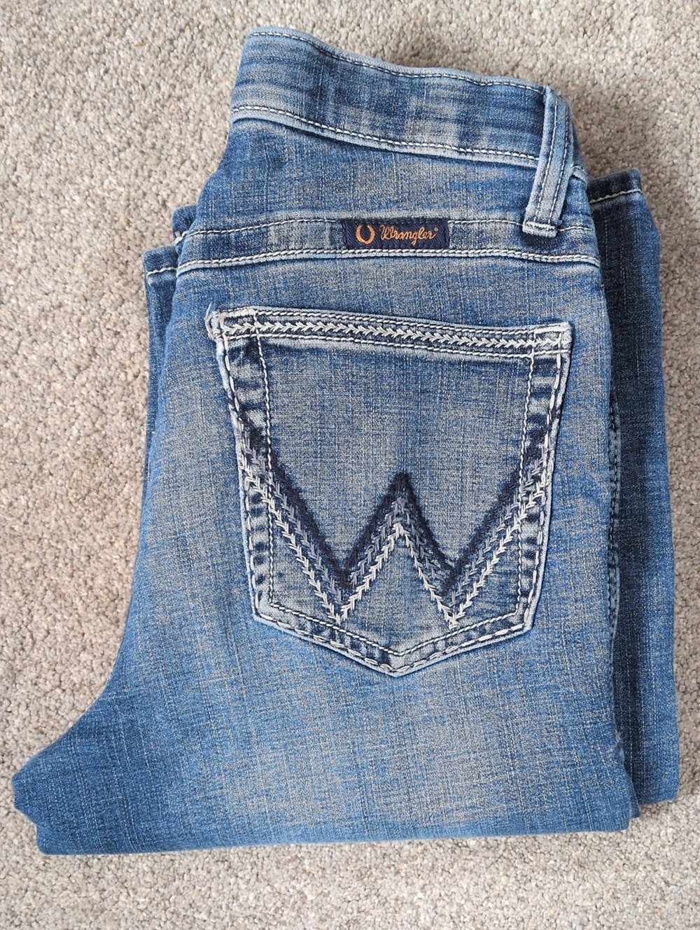 Wrangler Willow Women's Blue Wash Riding Jeans